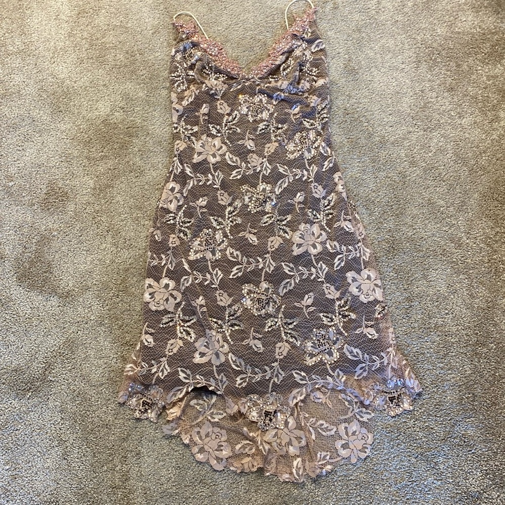 🆕 NURIELLE Haute Couture Swarovski Crystal Vintage Sexy Roaring 20’s mini dress